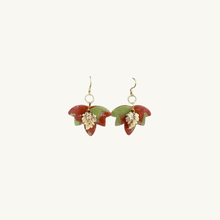 Forêt Enchantée - Boucles d'oreilles Feuilles