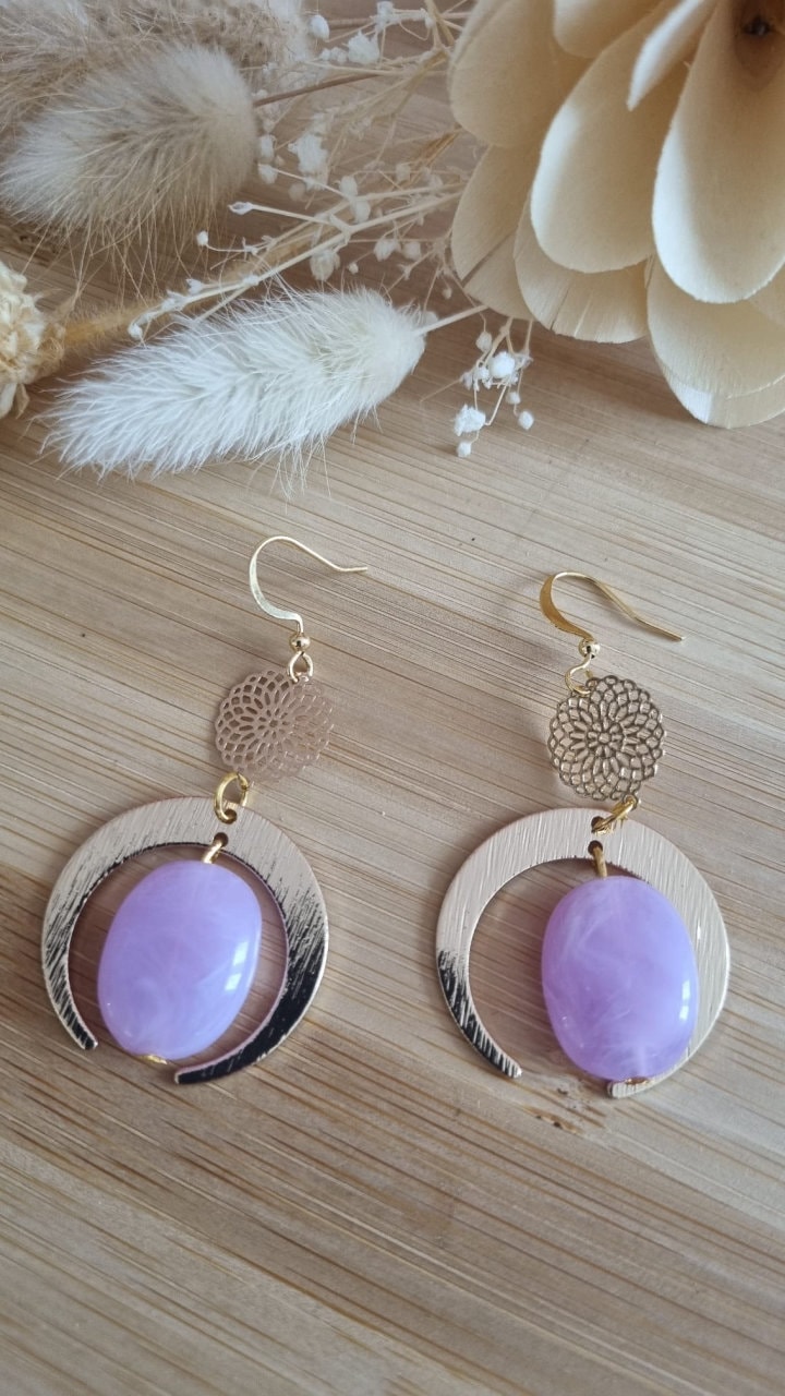 Perles de Lune au croissant doré