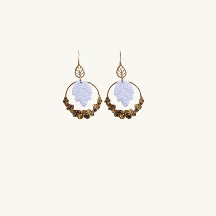 Boucles d'Oreilles Féerie Blanche